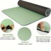 176584f254713e67a7b3e94e3921fa68.jpg Non-Slip Yoga Mat with Carrying Strap Textured Surface Exercise Mat for Fitness & Training