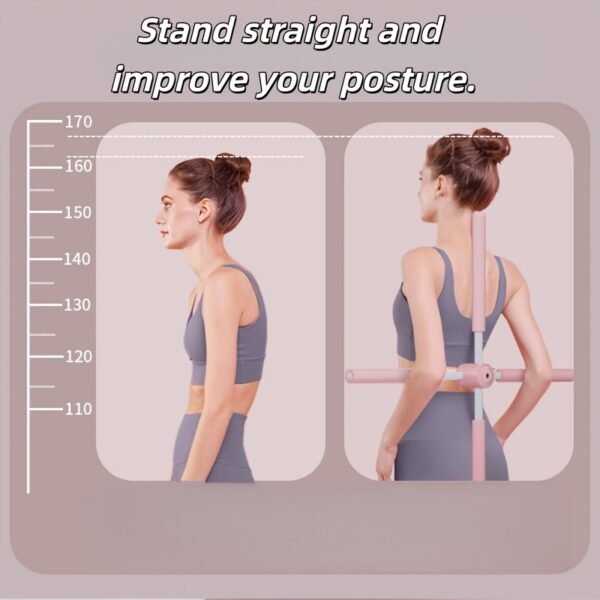 2c2d2e5a-851f-423f-bfcf-179cd6804d14.jpg Multifunctional Yoga Stick / Pilates Body Bar Cross Back Training Rod for Posture & Flexibility