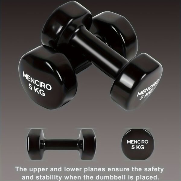 5871834e-a27b-47b1-915d-8d3d60ab5b57.jpg Premium 5kg Dumbbell Home Fitness Strength Training Weight (Black)