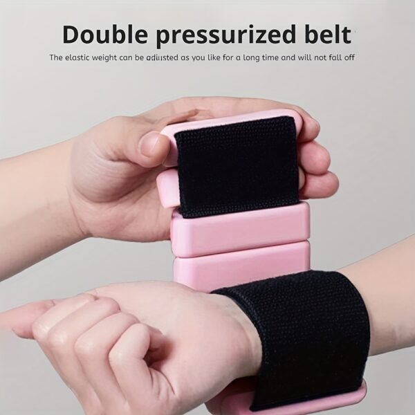 5bbd1d30-9ed6-4fec-989d-aa2cb007526d.jpg Adjustable Weighted Wrist & Ankle Straps (2pcs) Fitness Training Weights for Strength & Toning (Pink)