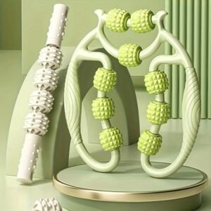 6fe1a6dc-41b0-4c0f-82eb-fd18b5bb5d38.jpg Multifunctional Leg Roller & Yoga Ring Massager Fitness Body Shaping Clip for Muscle Relaxation