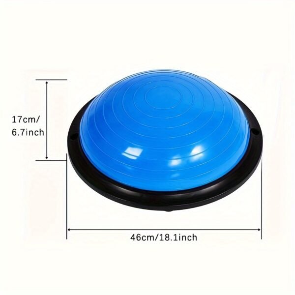 7ecb2310-0997-4cae-bf8a-34a366b6a1fc.jpg Half-Round Balance Yoga Ball Speed Training Stability Dome for Core Workout (Blue)