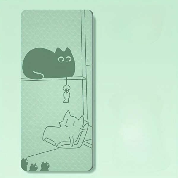 cb3d0908-d1ce-47a0-a13d-c4022152baf6.jpg Cute Cat Pattern Yoga Mat Thickened Non-Slip Exercise Mat for Home Fitness